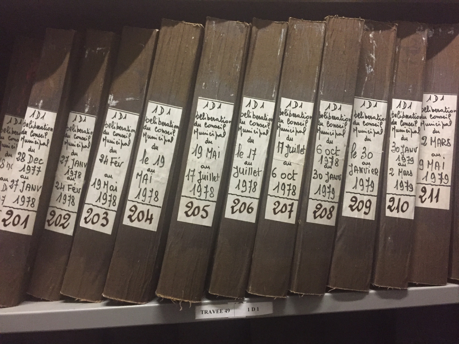 Visite des archives municipales de Nice