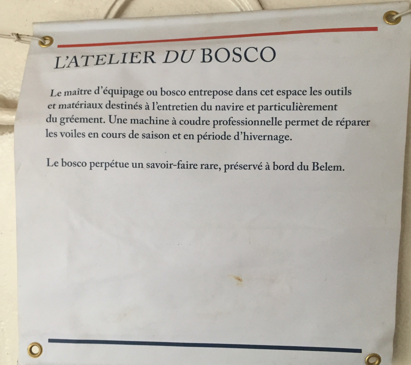 Visite du  Belem