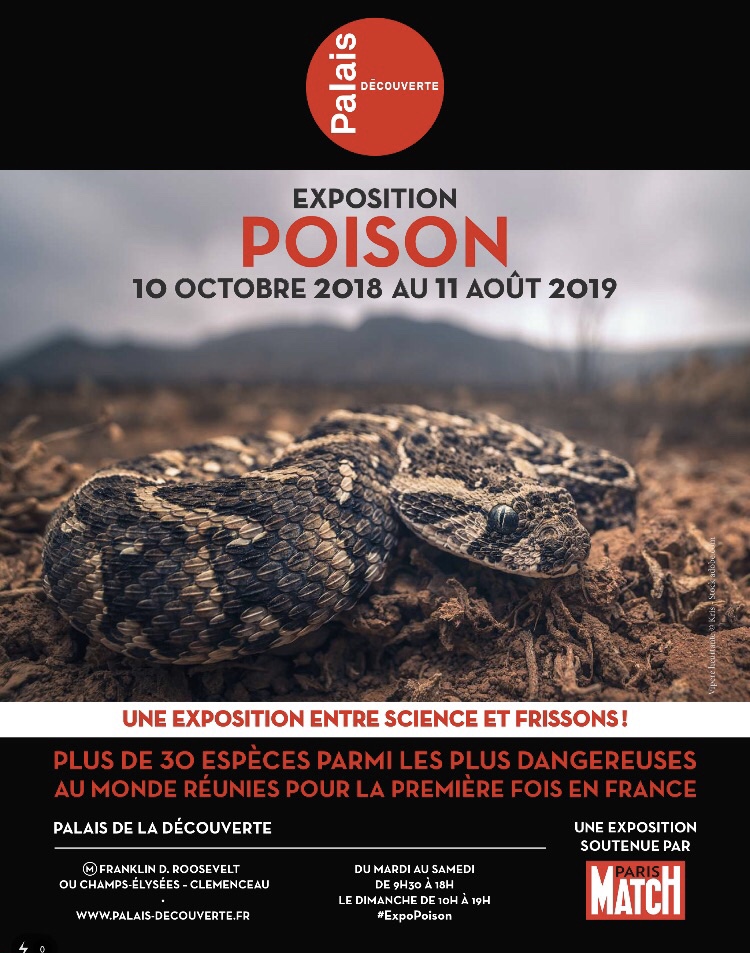 Visite de l’exposition Poison au Palais de la Découverte