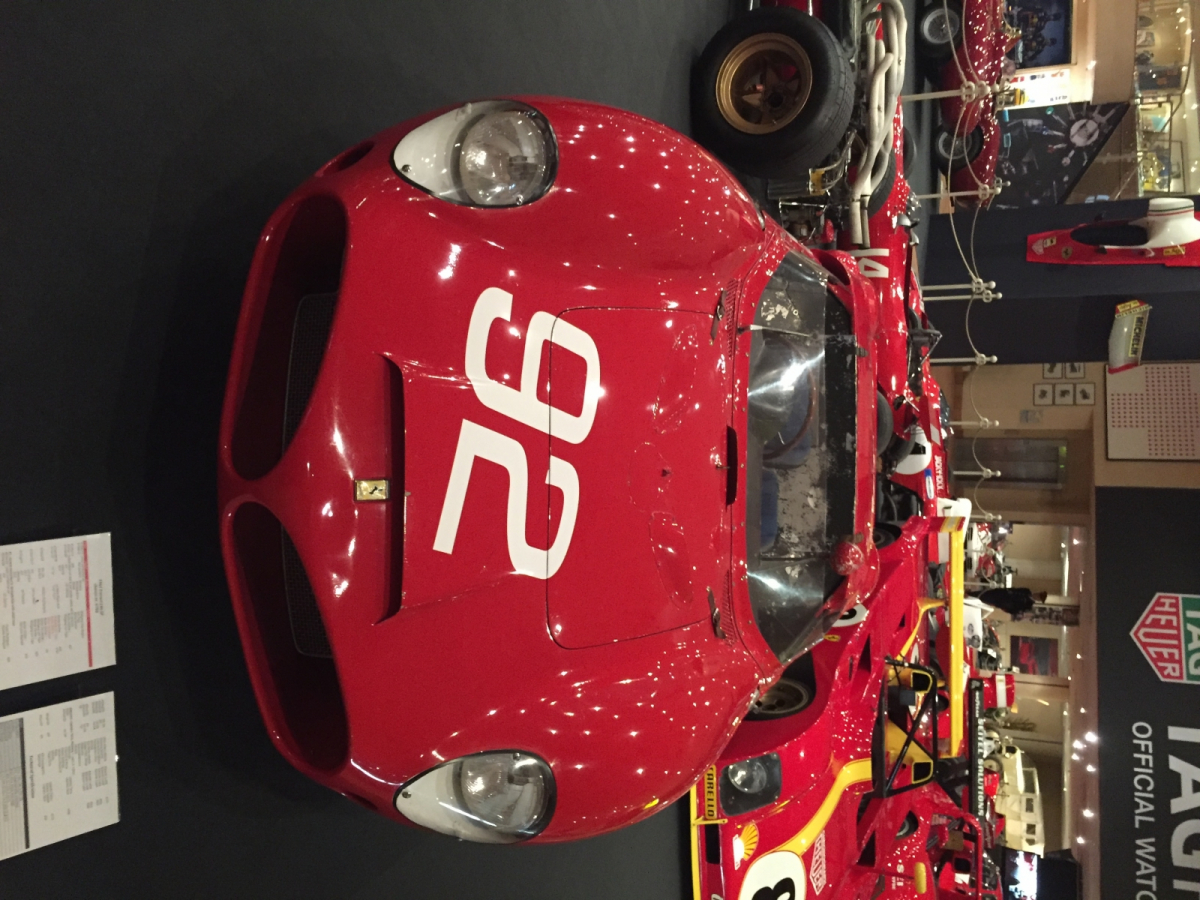 Visite de l'exposition Ferrari à Monaco.