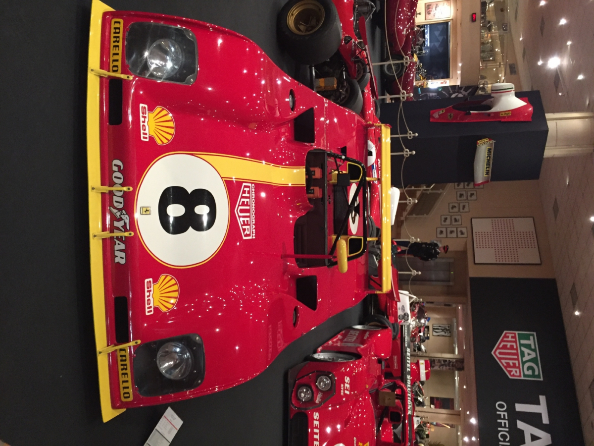 Visite de l'exposition Ferrari à Monaco.