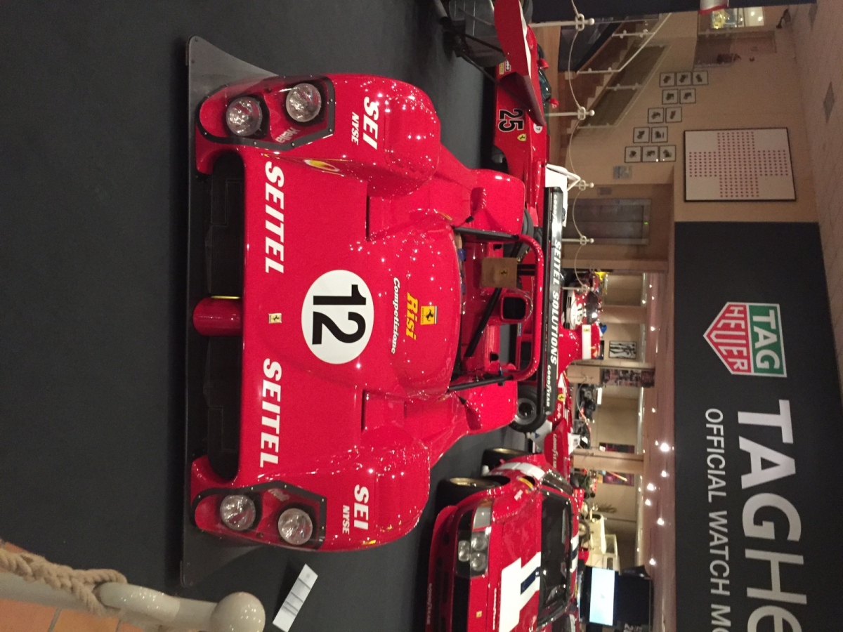Visite de l'exposition Ferrari à Monaco.