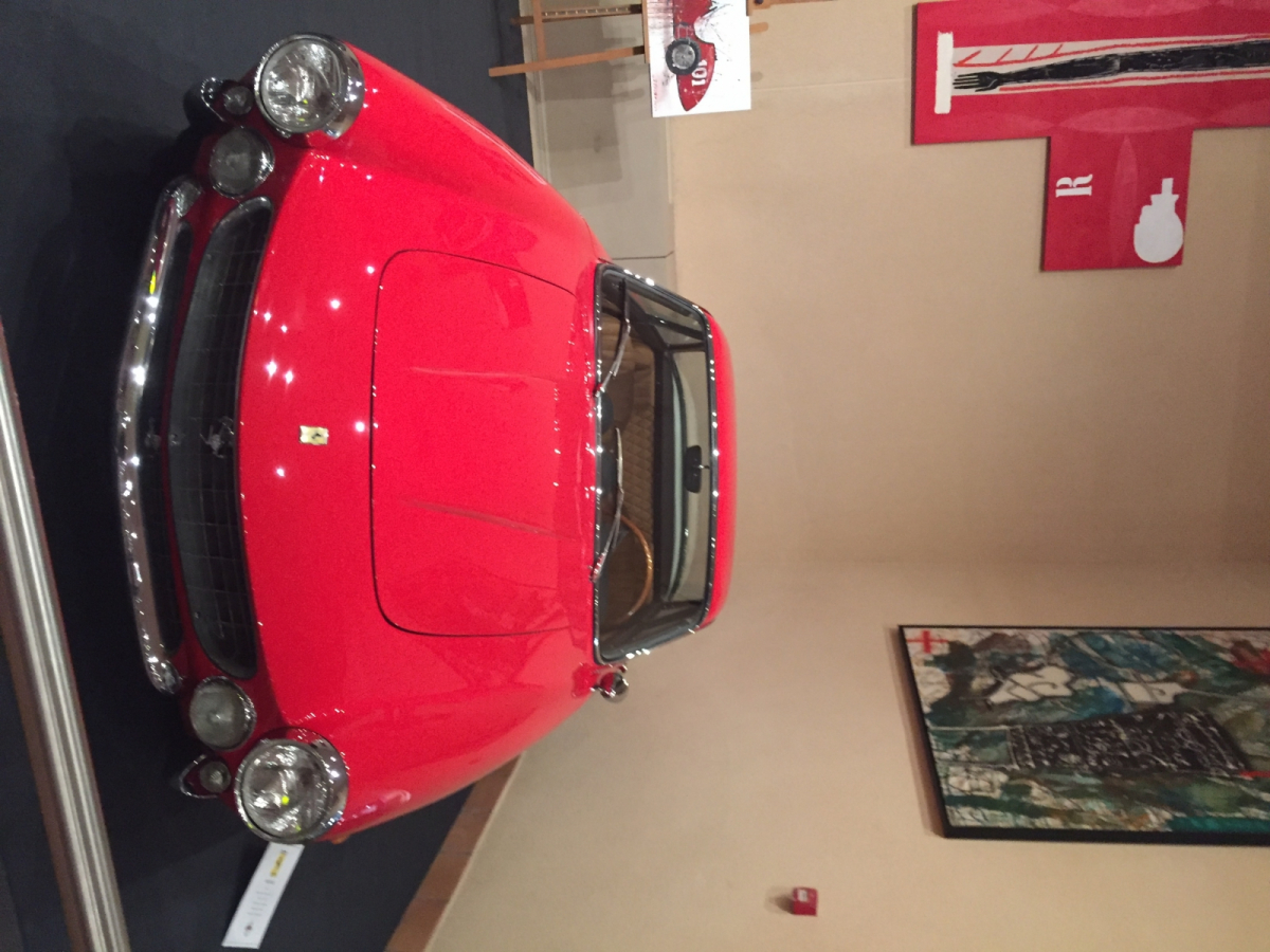 Visite de l'exposition Ferrari à Monaco.