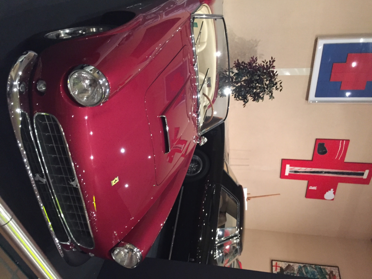 Visite de l'exposition Ferrari à Monaco.
