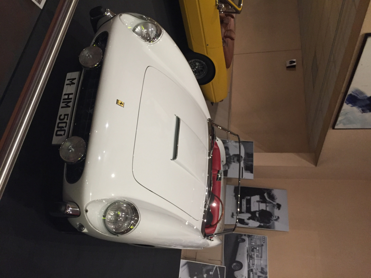 Visite de l'exposition Ferrari à Monaco.