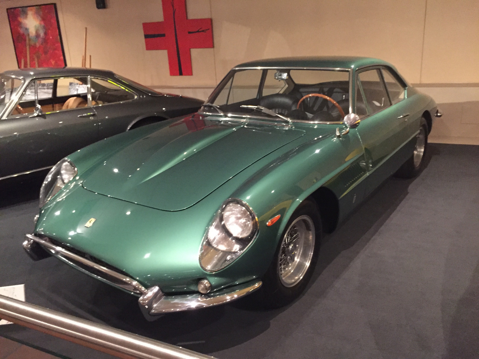 Visite de l'exposition Ferrari à Monaco.