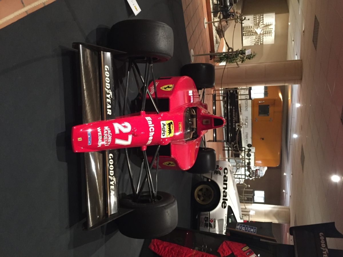 Visite de l'exposition Ferrari à Monaco.