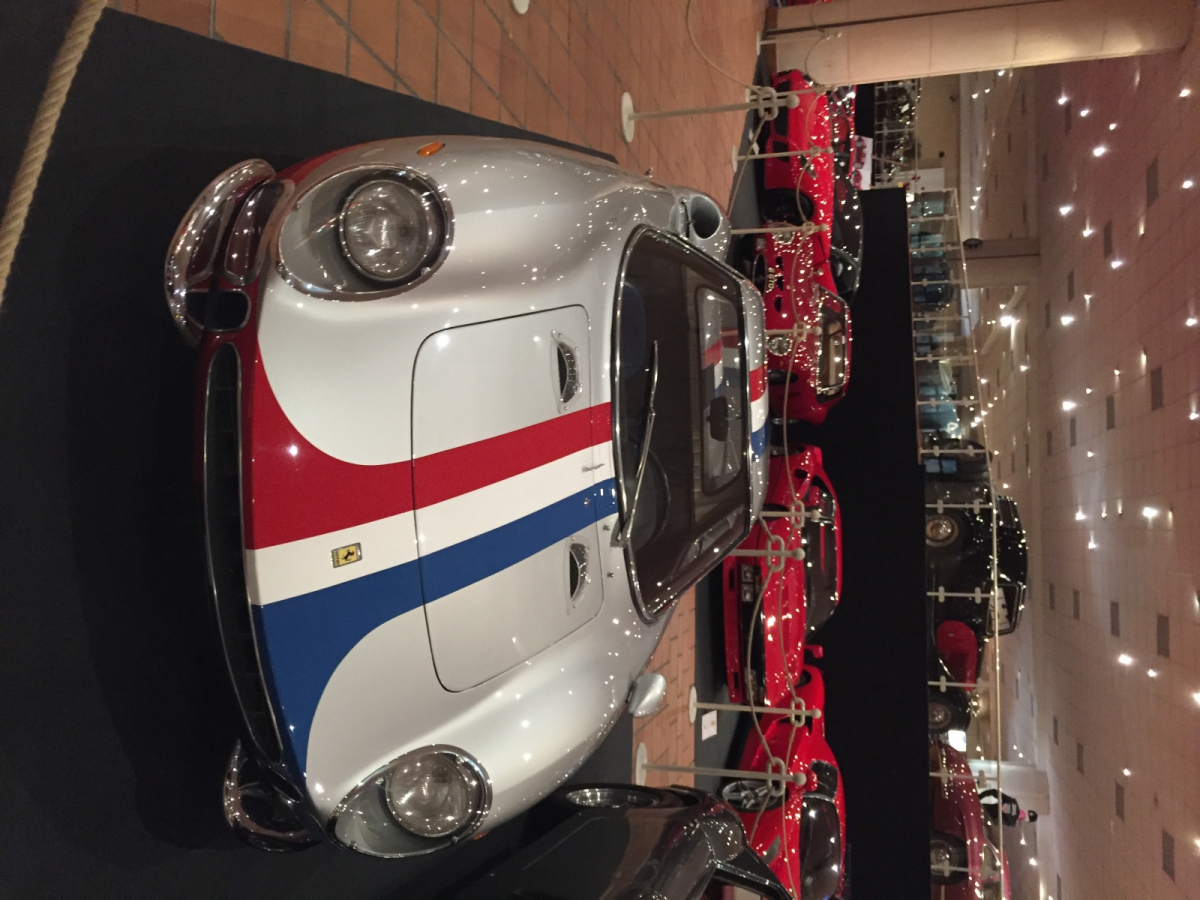 Visite de l'exposition Ferrari à Monaco.