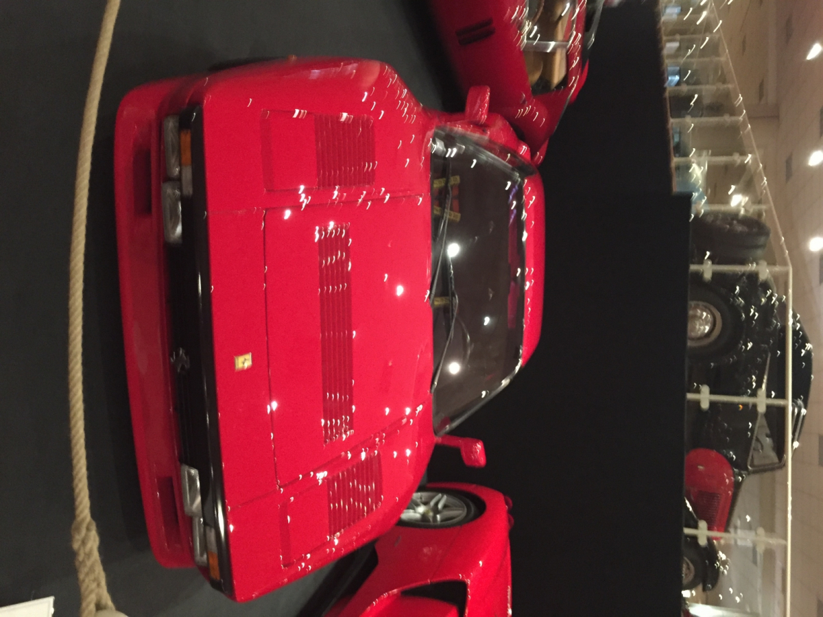 Visite de l'exposition Ferrari à Monaco.