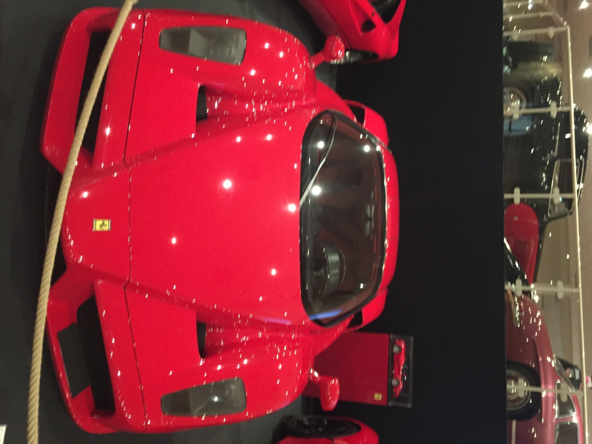 Visite de l'exposition Ferrari à Monaco.