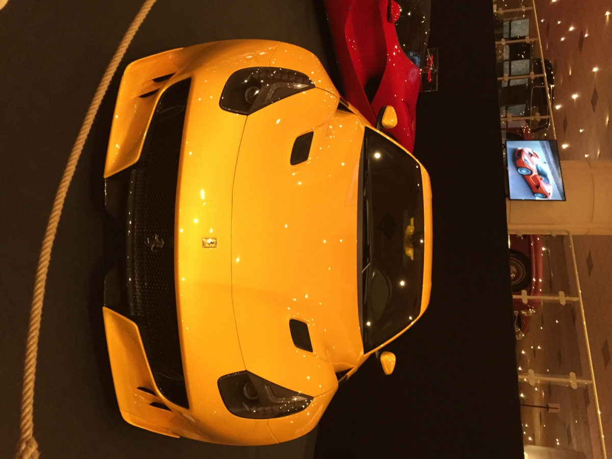 Visite de l'exposition Ferrari à Monaco.