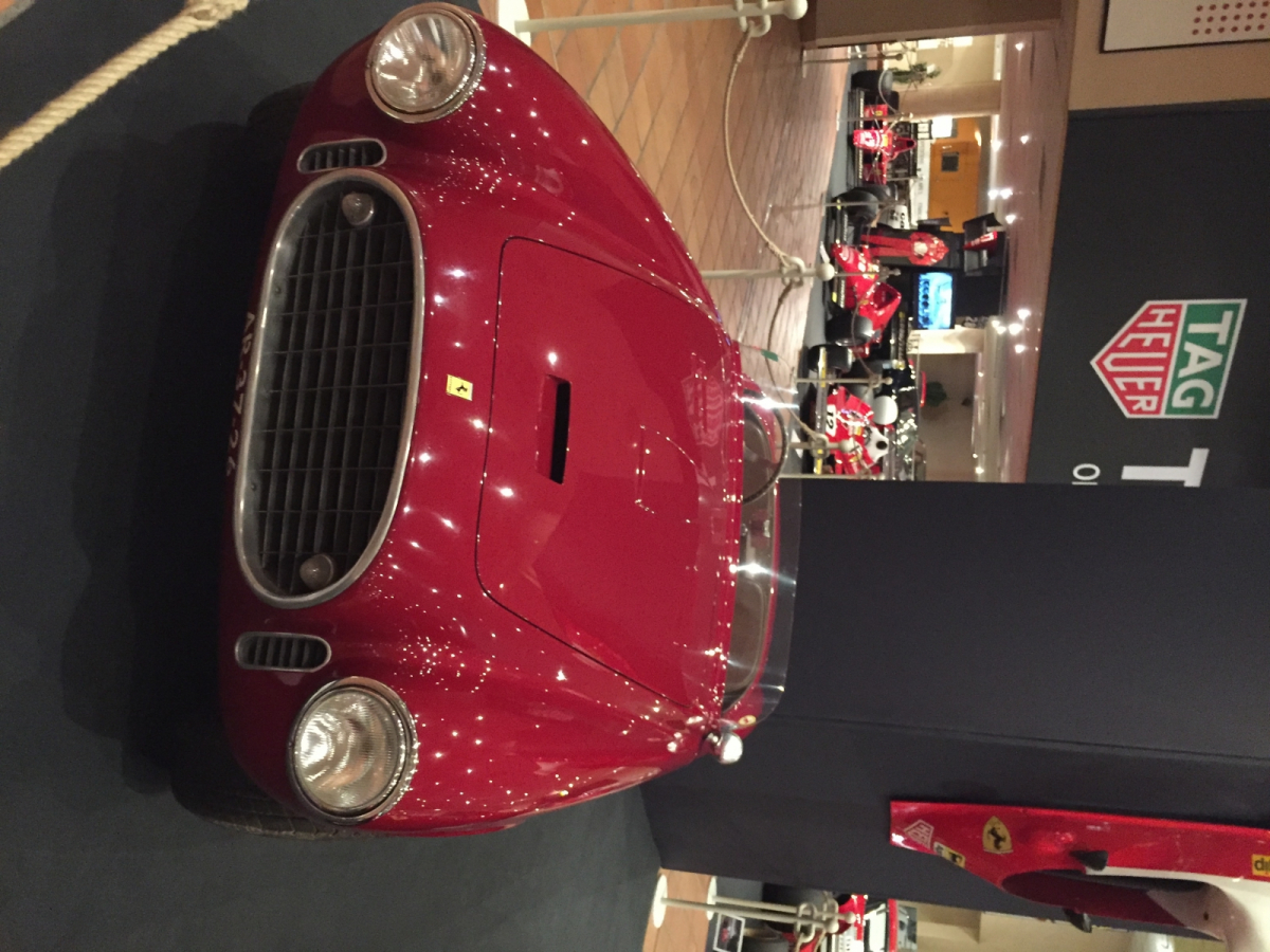 Visite de l'exposition Ferrari à Monaco.