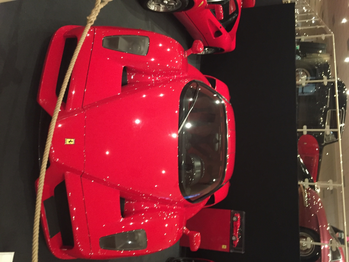 Visite de l'exposition Ferrari à Monaco.