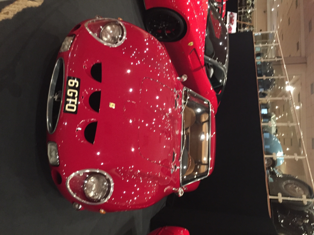 Visite de l'exposition Ferrari à Monaco.