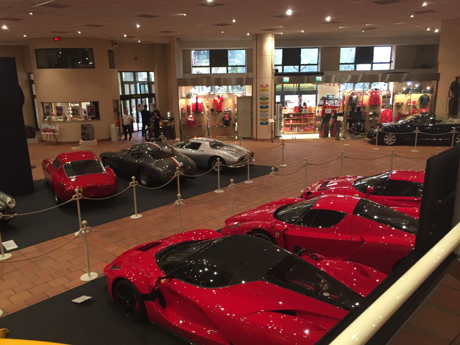 Visite de l'exposition Ferrari à Monaco.