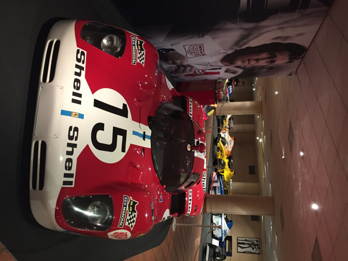 Visite de l'exposition Ferrari à Monaco.