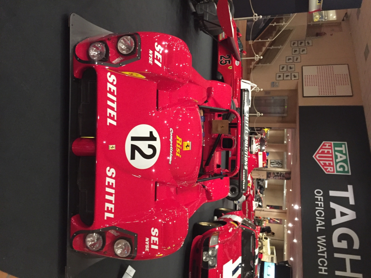 Visite de l'exposition Ferrari à Monaco.