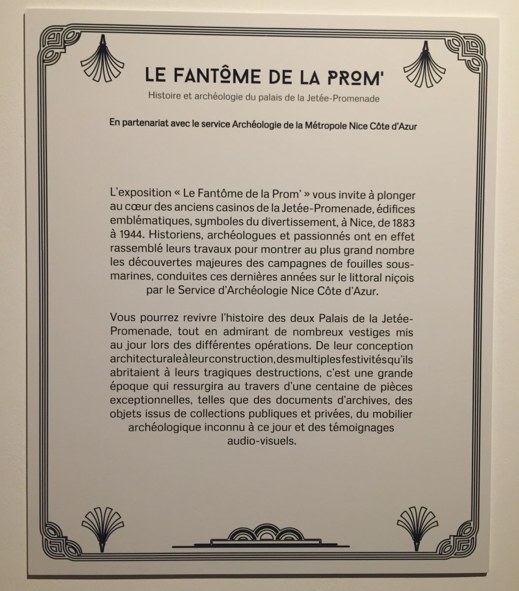 Visite de l'exposition sur le casino de la Jetée
