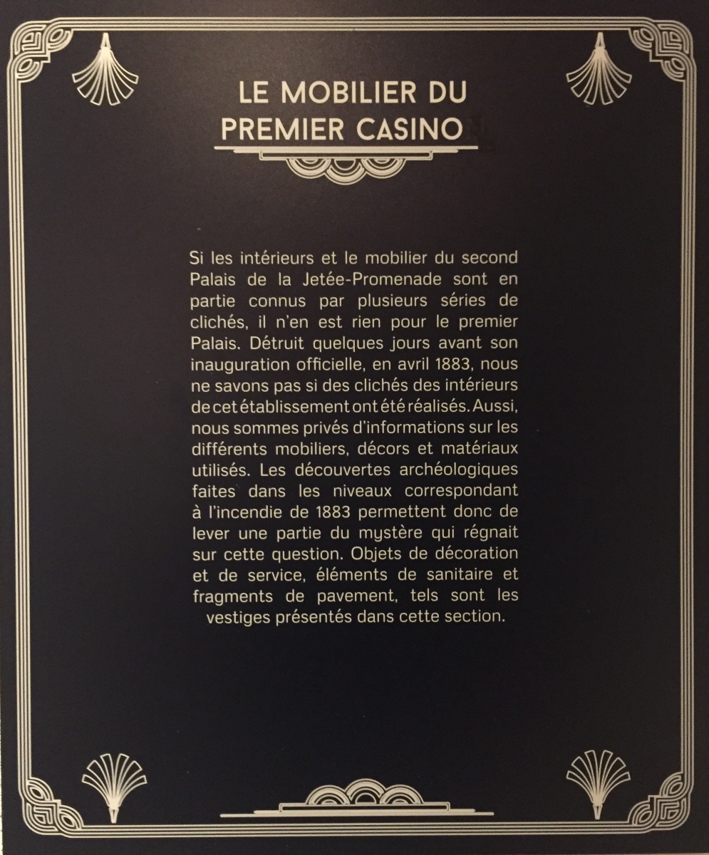 Visite de l'exposition sur le casino de la Jetée