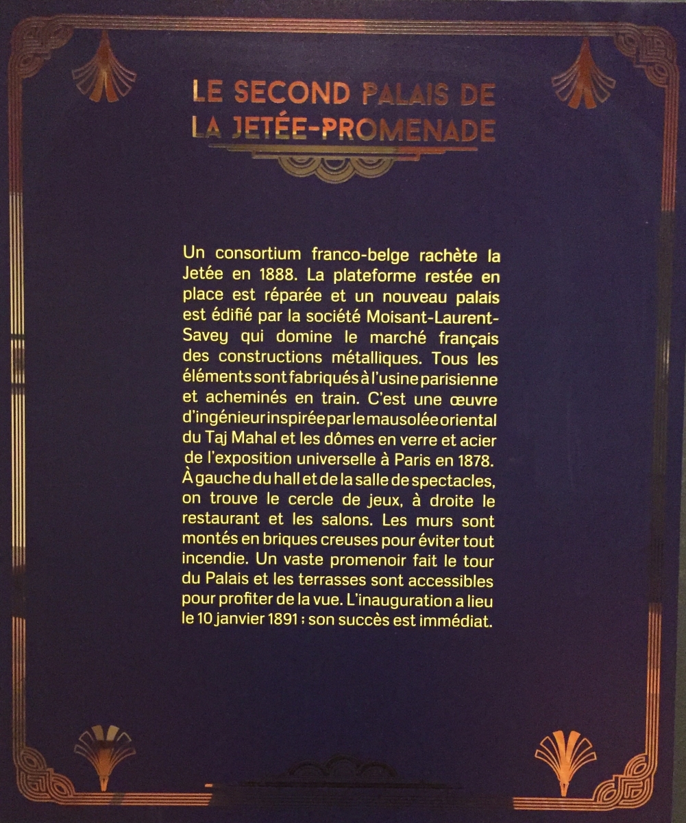 Visite de l'exposition sur le casino de la Jetée