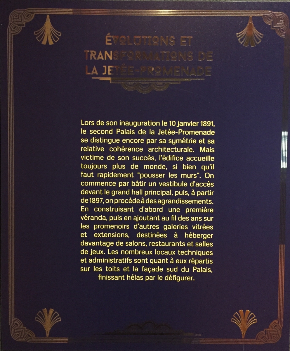 Visite de l'exposition sur le casino de la Jetée