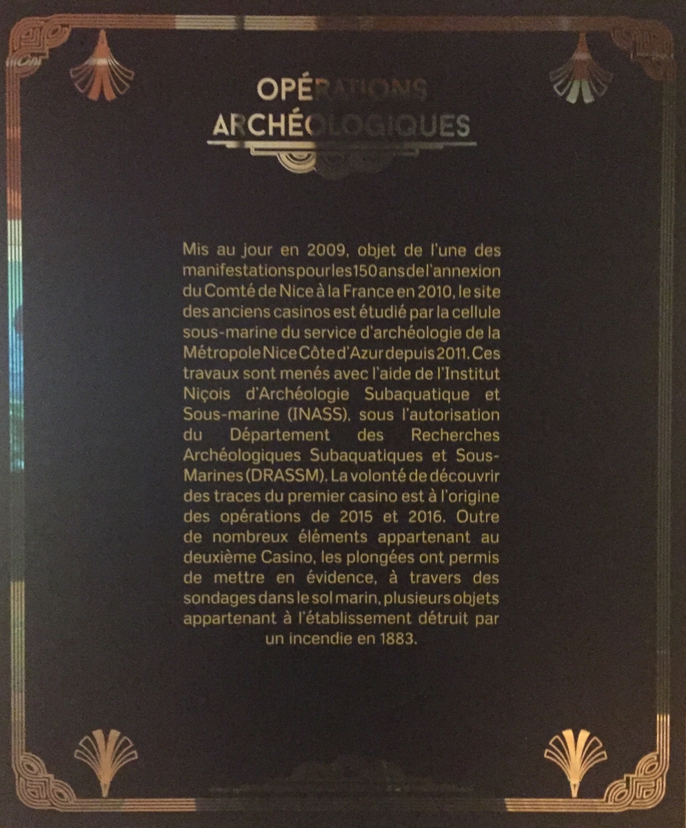 Visite de l'exposition sur le casino de la Jetée