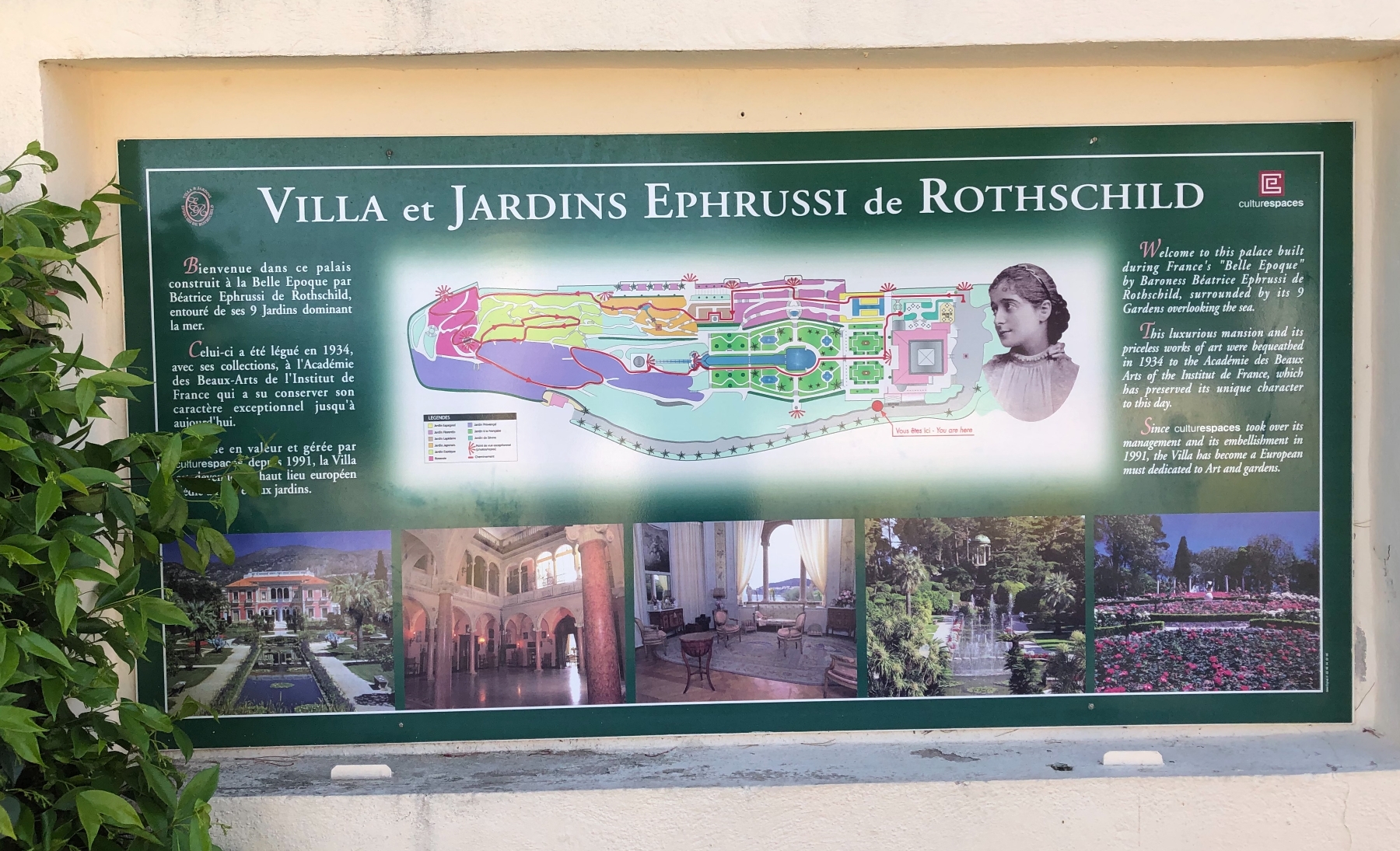 Visite de la villa Ephrussi de Rothschild