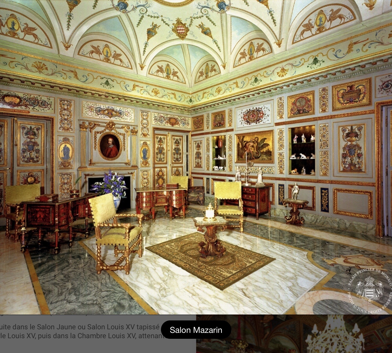 Visite du palais de Monaco