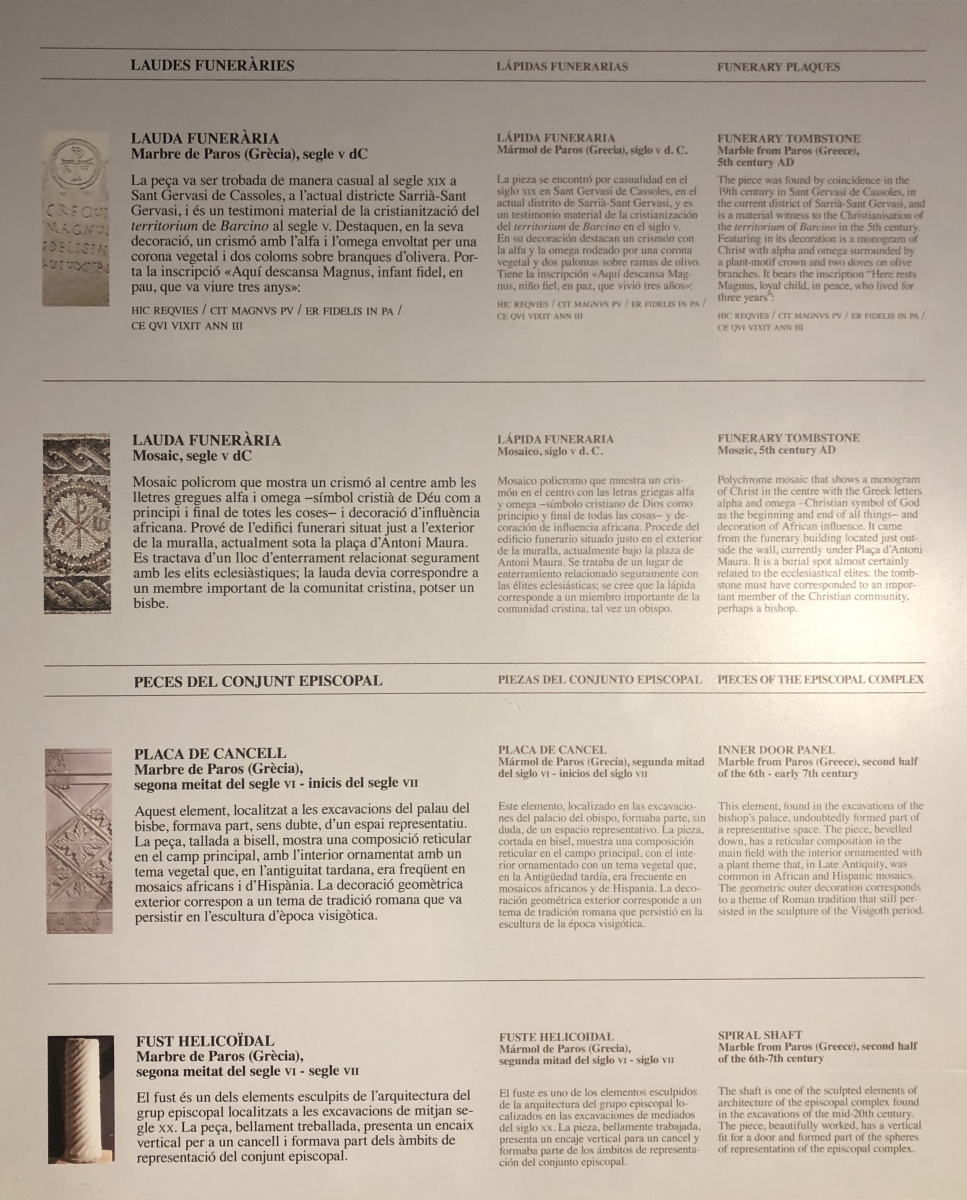 Visite du principal site du musée de l’histoire de Barcelone