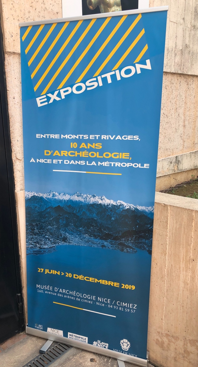 Visite de l'exposition « Entre monts et rivages. 10 ans d’archéologie à Nice et dans la Métropole »