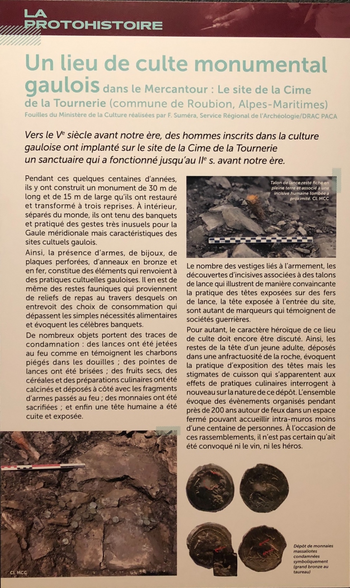 Visite de l'exposition « Entre monts et rivages. 10 ans d’archéologie à Nice et dans la Métropole »