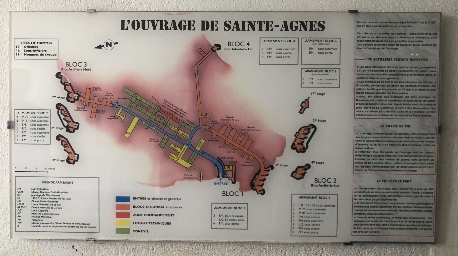 Visite du fort de Sainte Agnès