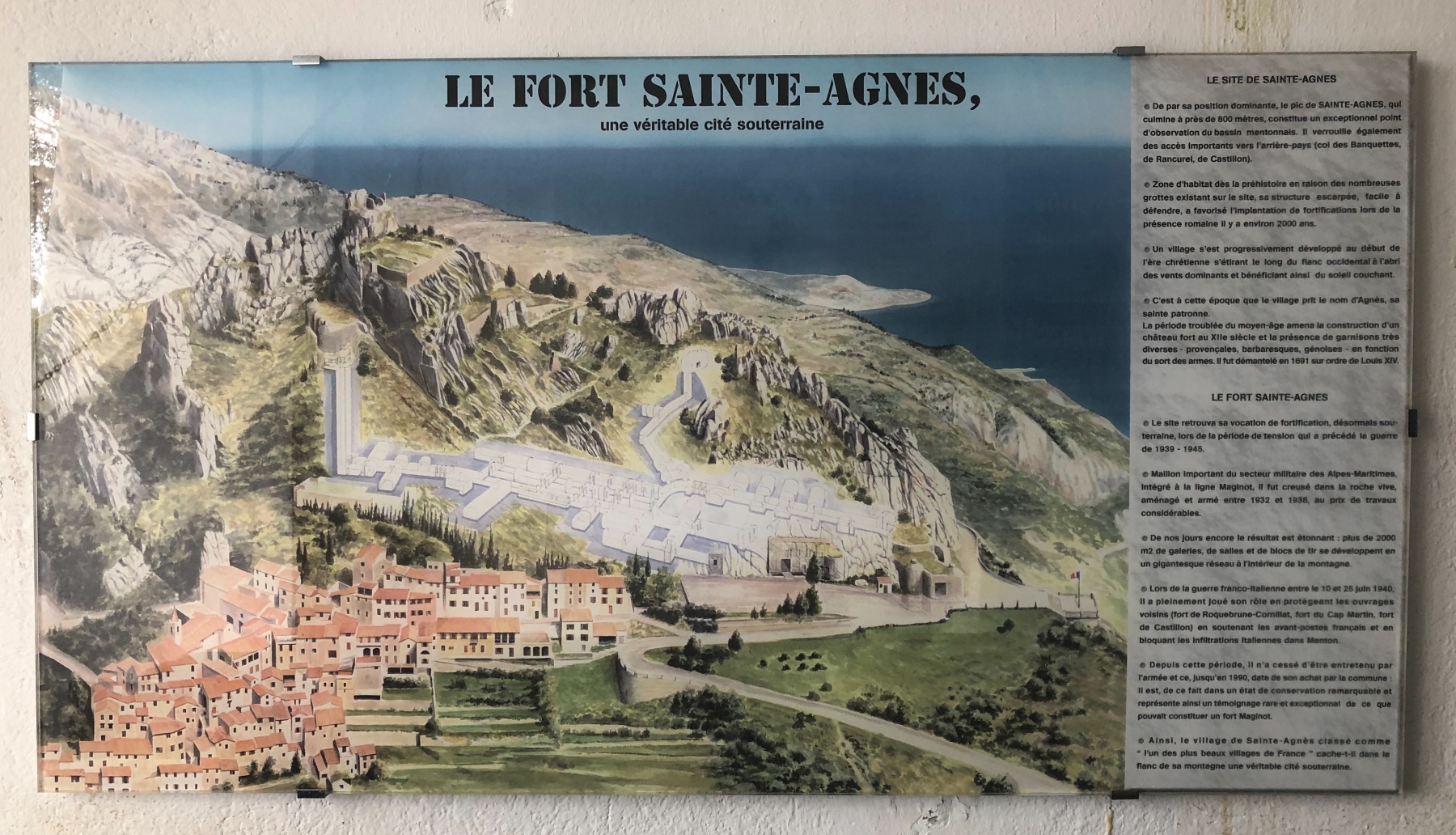 Visite du fort de Sainte Agnès