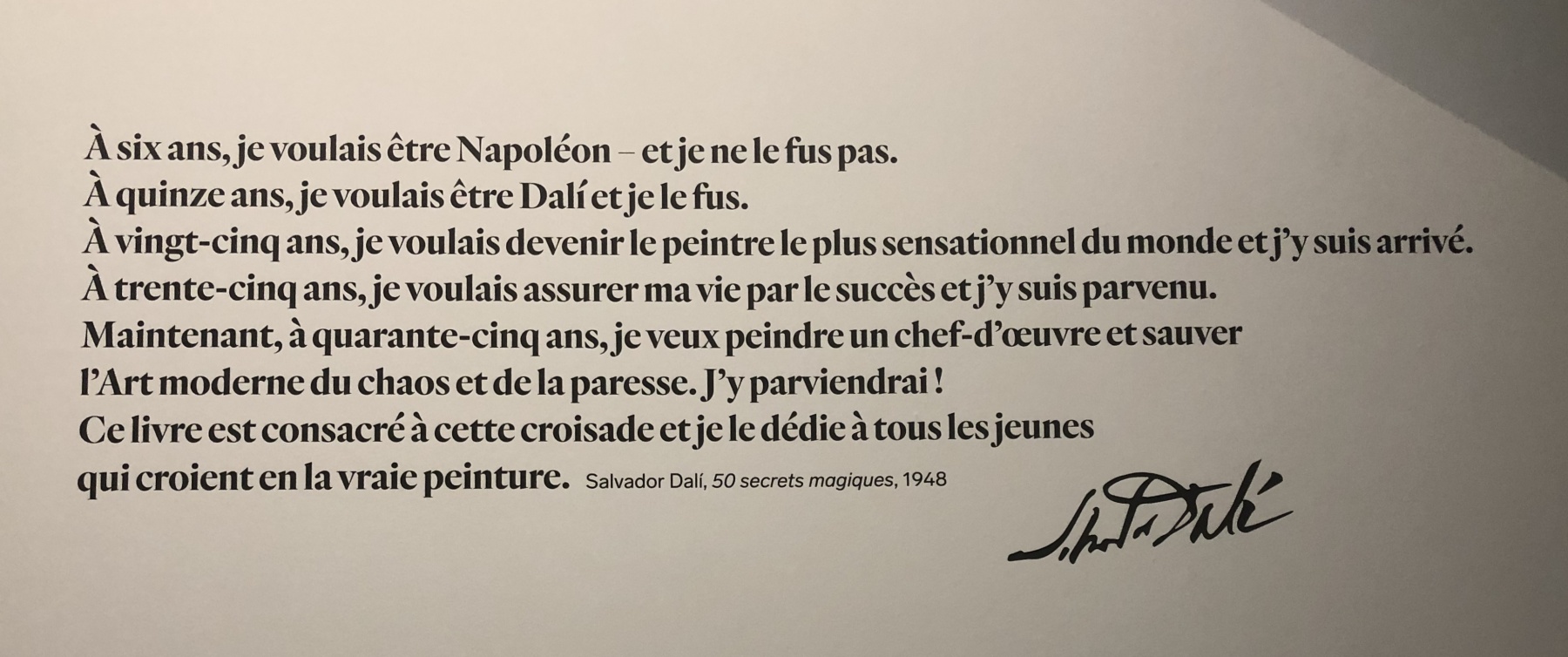 Visite de l'exposition Dali à Monaco