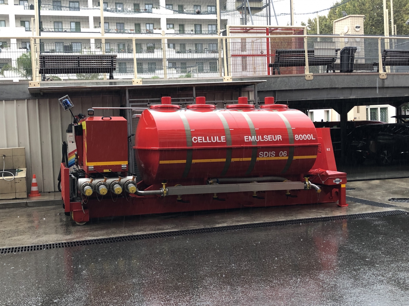 Visite de la caserne de pompiers de Magnan