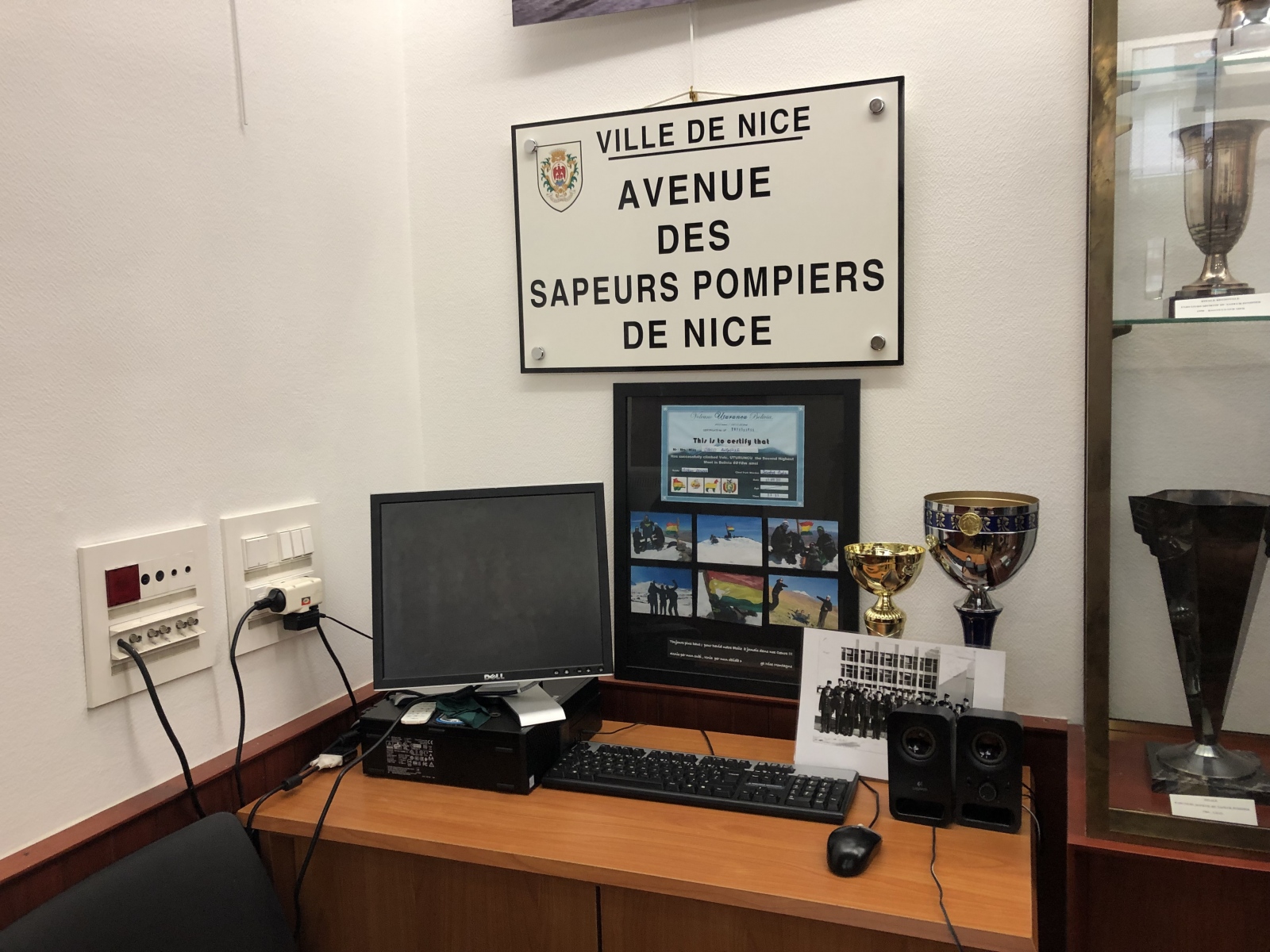 Visite de la caserne de pompiers de Magnan