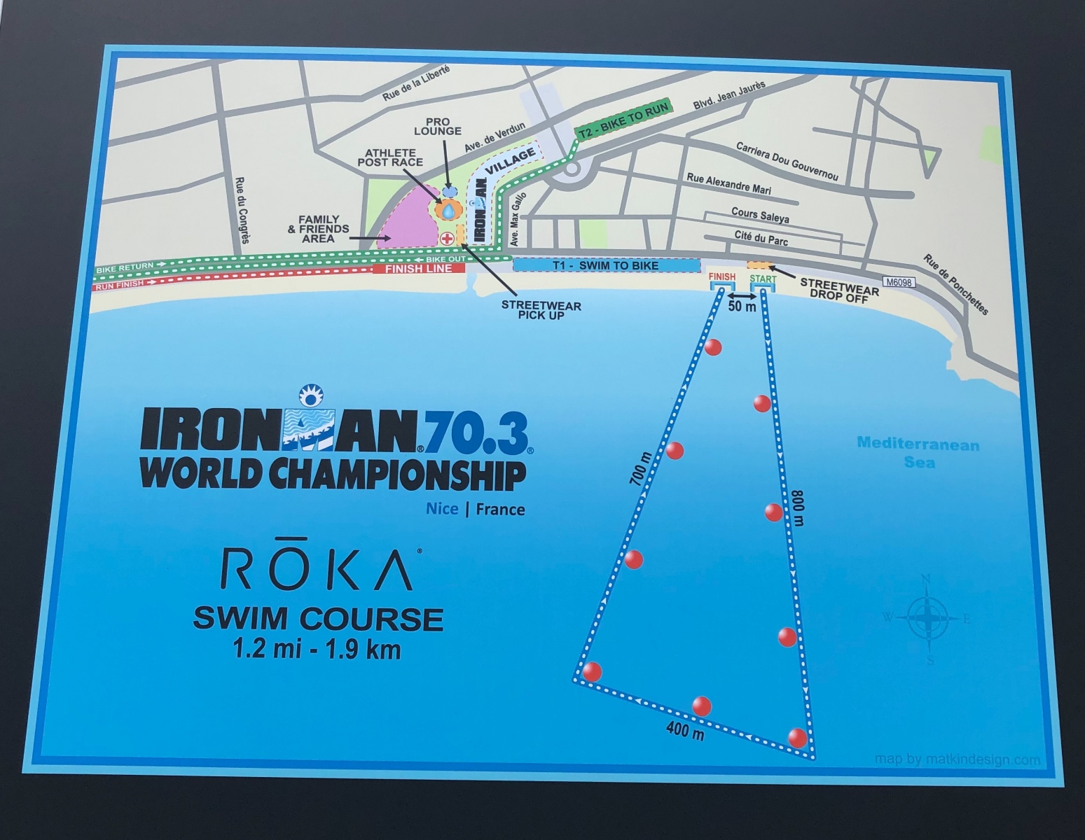 Ballade pour voir le championnat du monde de Triathlon IRON MAN 70.3