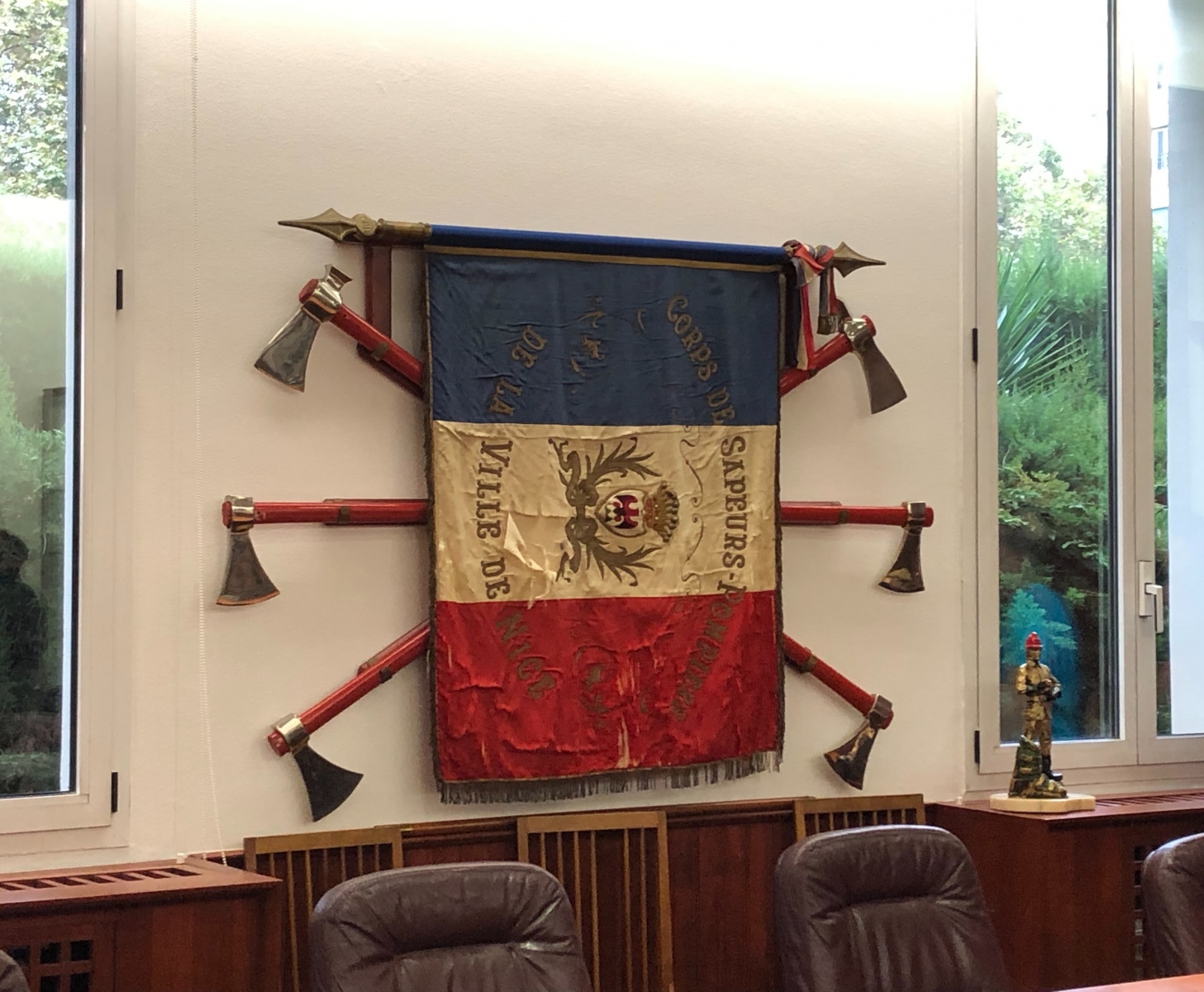 Visite de la caserne de pompiers de Magnan