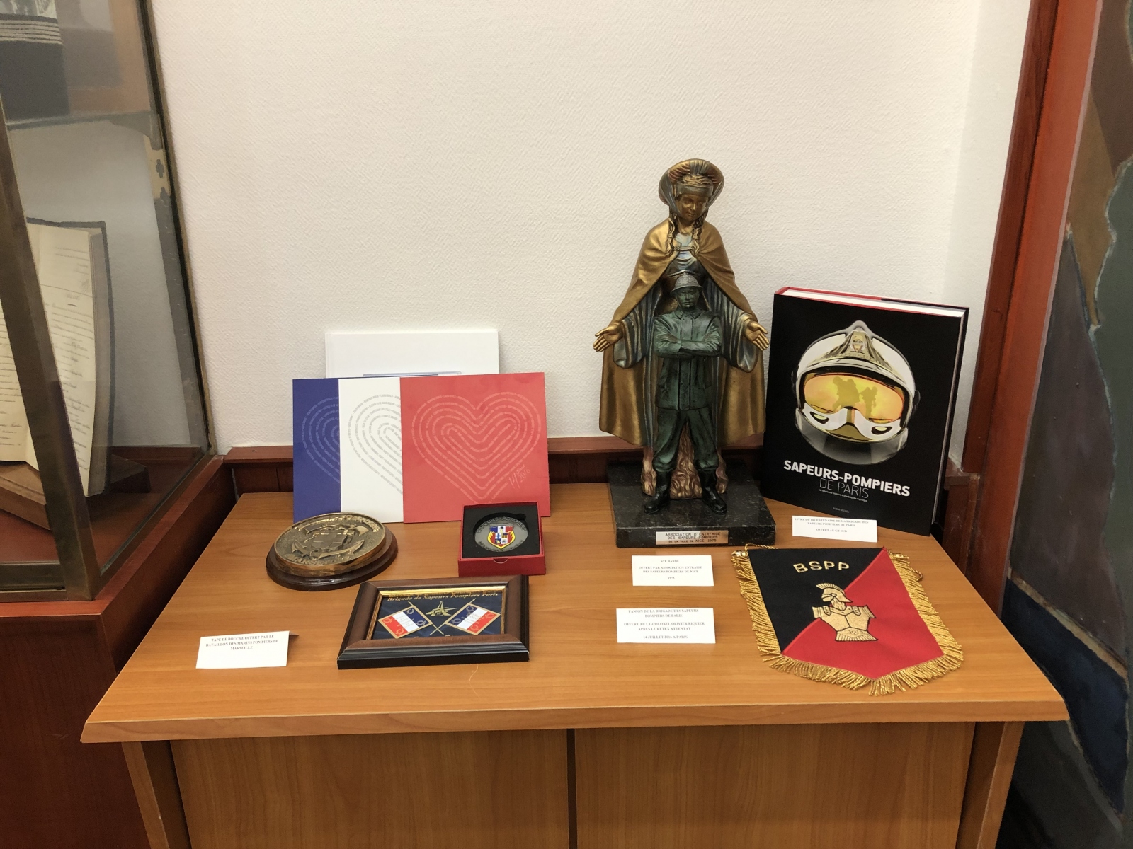 Visite de la caserne de pompiers de Magnan