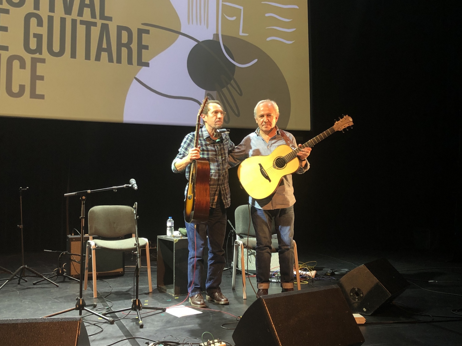 Deuxième soirée du festival de guitare de Nice avec Patrick Verbeke, Cisco Herzhaft et Chris Lancry.