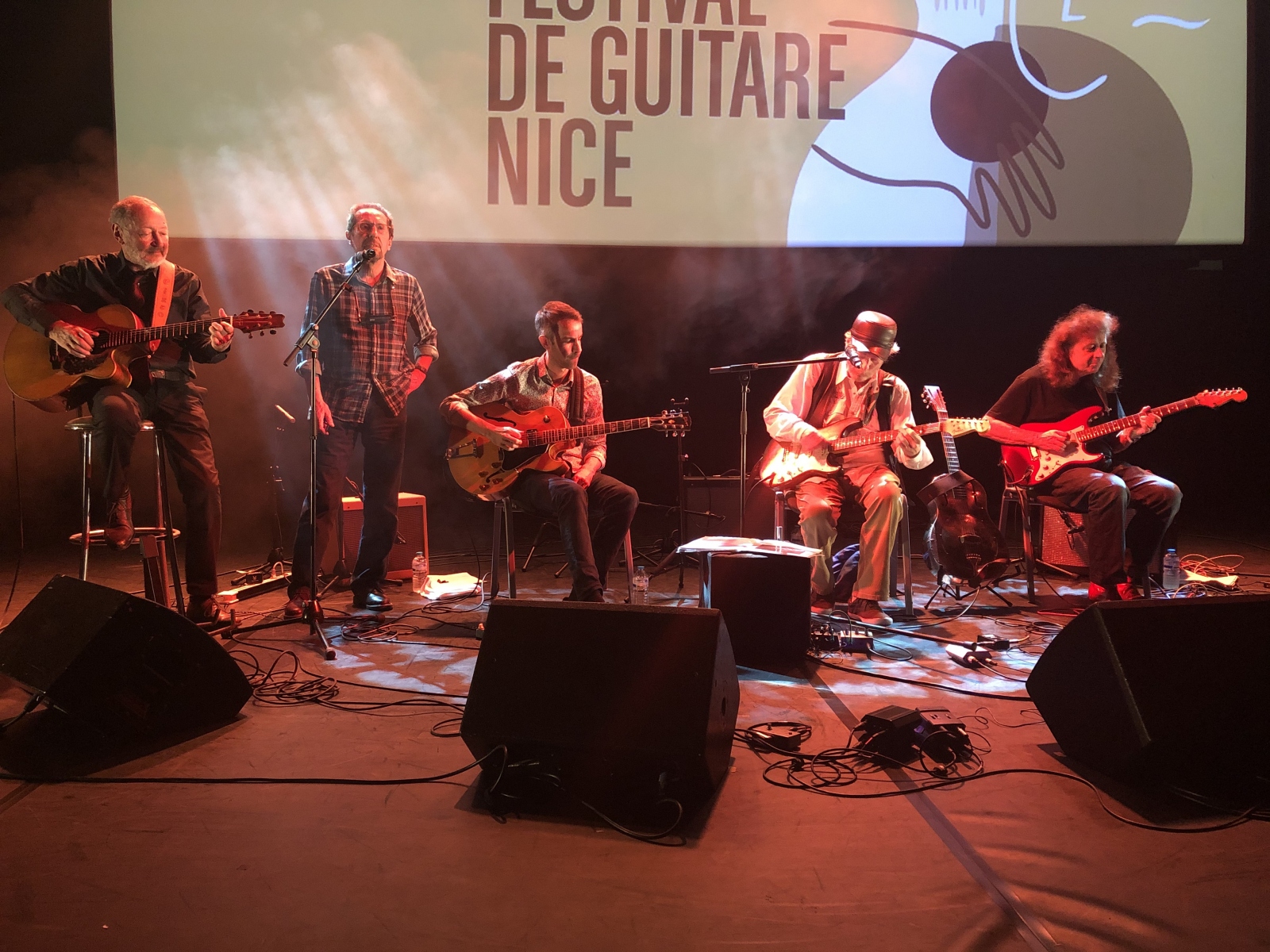 Deuxième soirée du festival de guitare de Nice avec Patrick Verbeke, Cisco Herzhaft et Chris Lancry.
