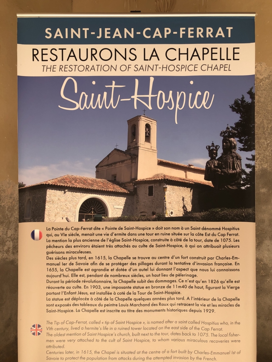 Ballade le long du sentier de la Pointe Saint-Hospice à Saint Jean Cap-Ferrat