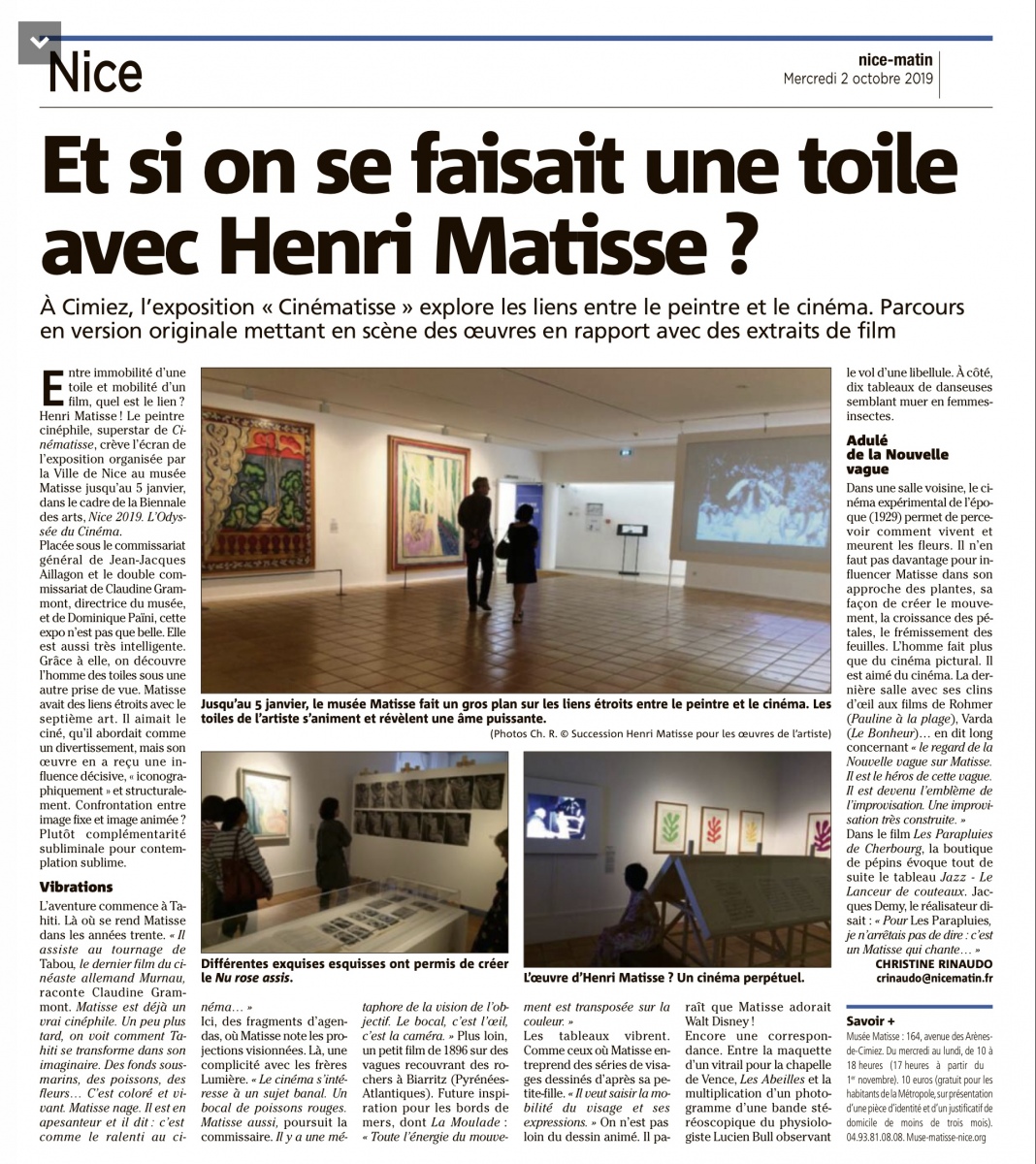 Visite de l'exposition temporaire 