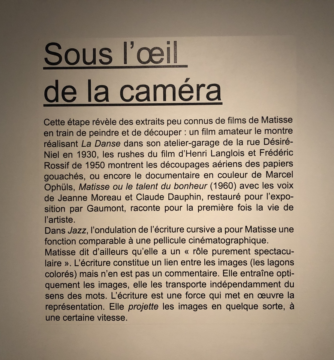 Visite de l'exposition temporaire 