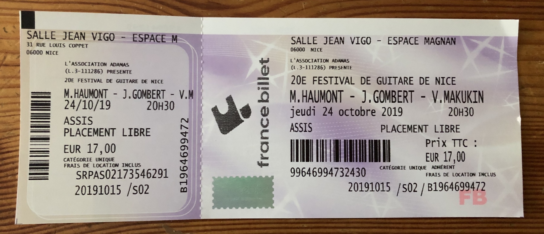 Concert de Michel Haumont, Joël Gombert et Vitaly Makukin