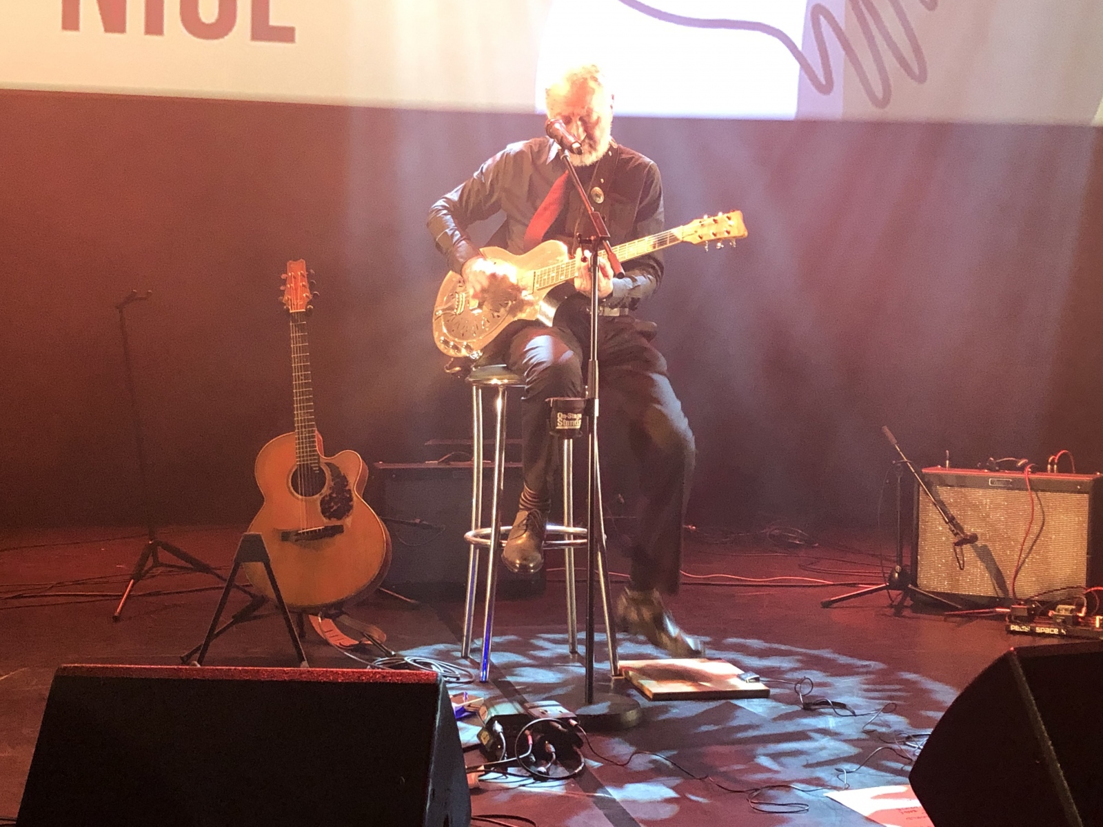 Deuxième soirée du festival de guitare de Nice avec Patrick Verbeke, Cisco Herzhaft et Chris Lancry.