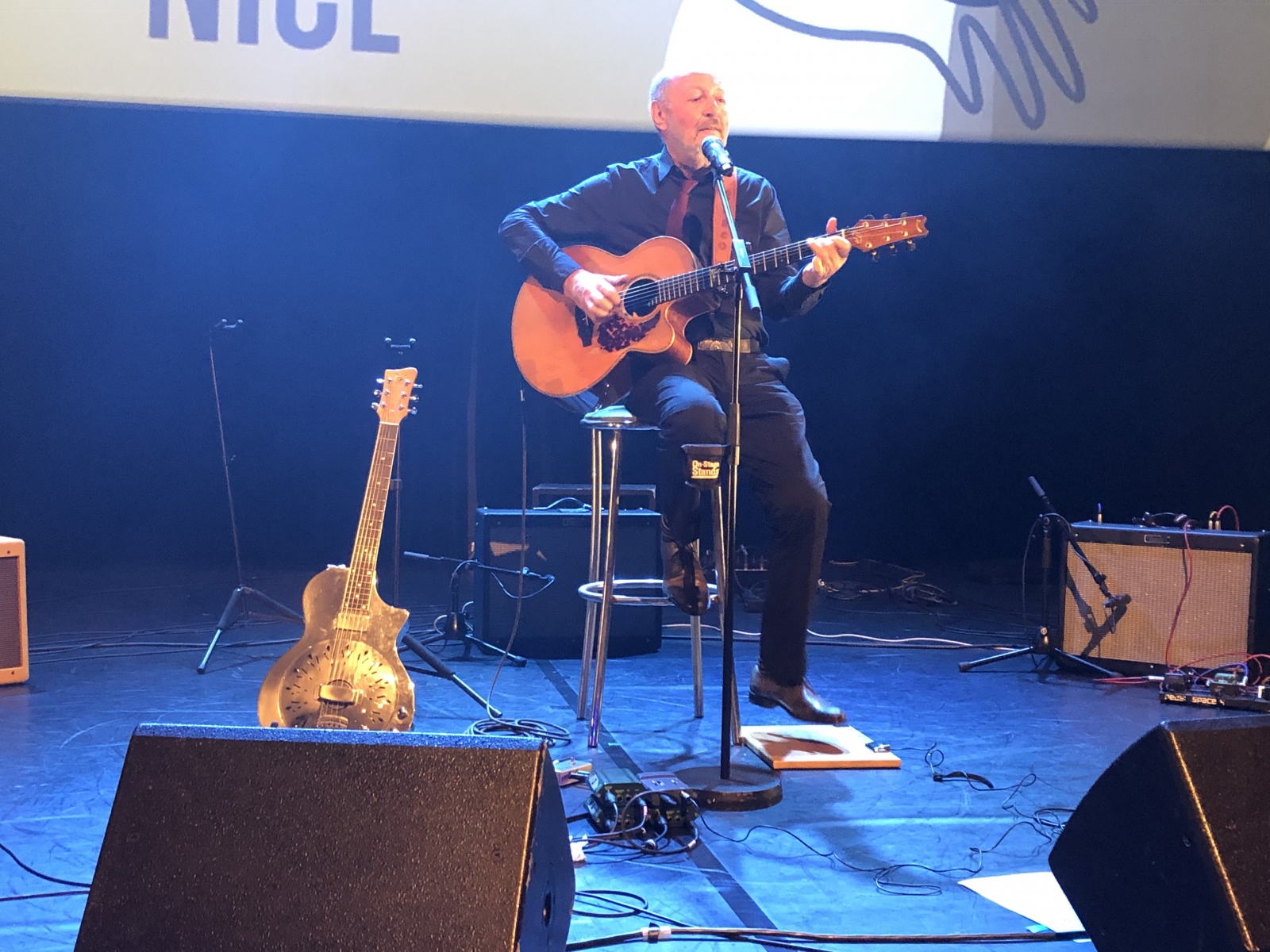 Deuxième soirée du festival de guitare de Nice avec Patrick Verbeke, Cisco Herzhaft et Chris Lancry.