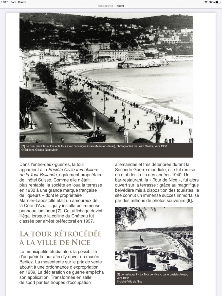 Ballade et visite de l'exposition à la tour Bellanda à Nice