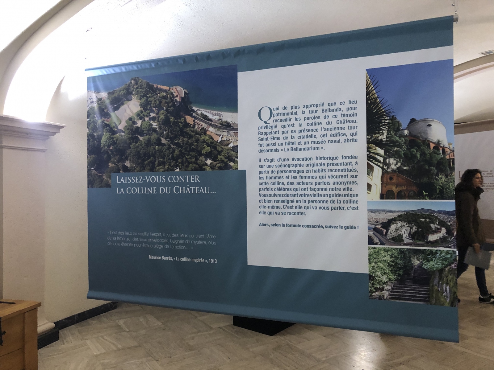 Ballade et visite de l'exposition à la tour Bellanda à Nice