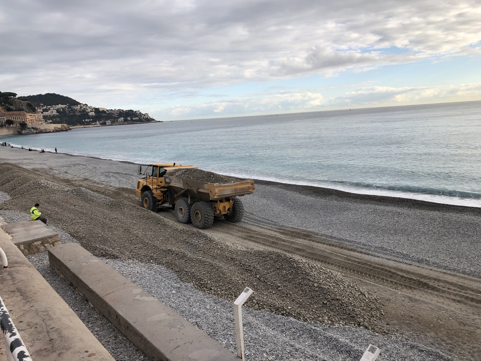 Les galets de la promenade des anglais